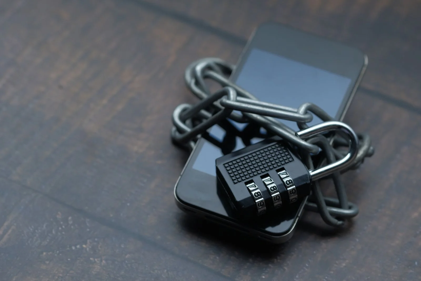Smartphone secured with a padlock representing data privacy protection